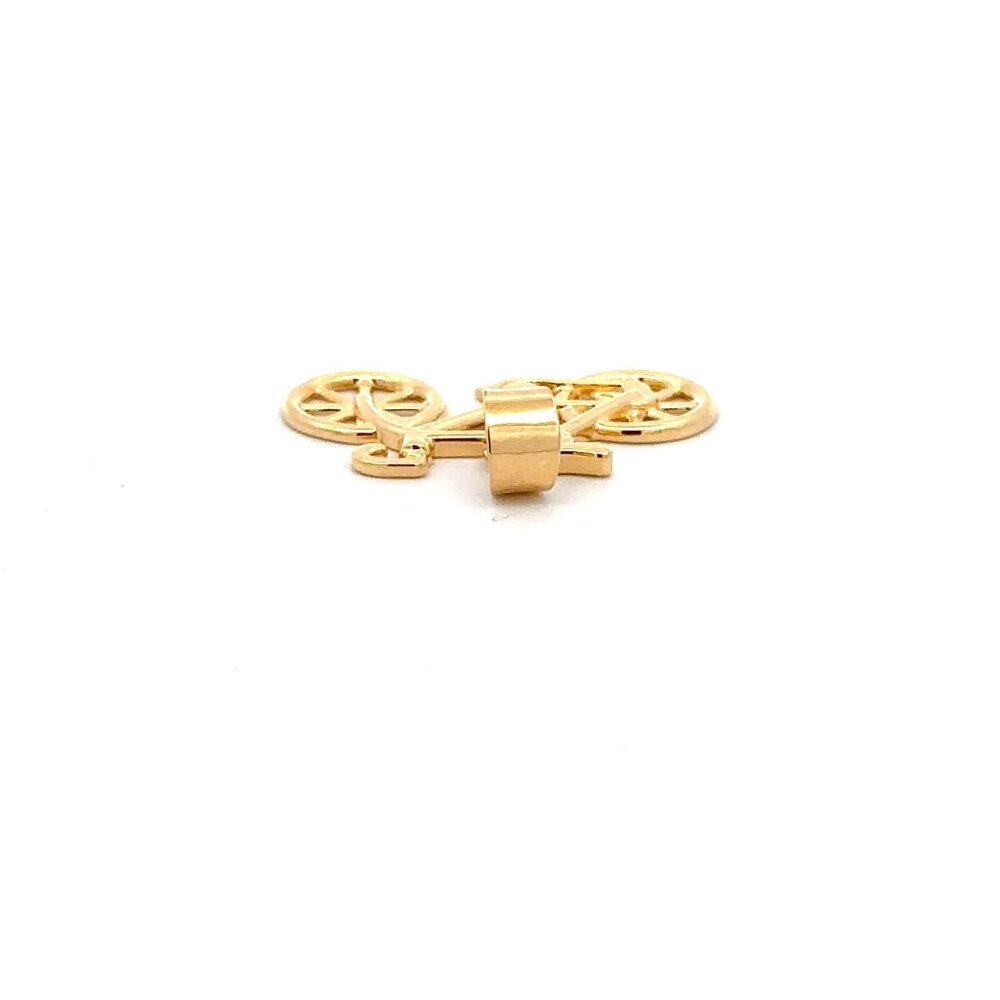 18K Gold Pendant Bicycle 1.90grams - Picture 11 of 14